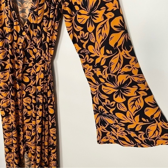 NWT Maaji Sunset Elixir Kimono Wrap Cover Up Long Floral Dress - Picture 9 of 13